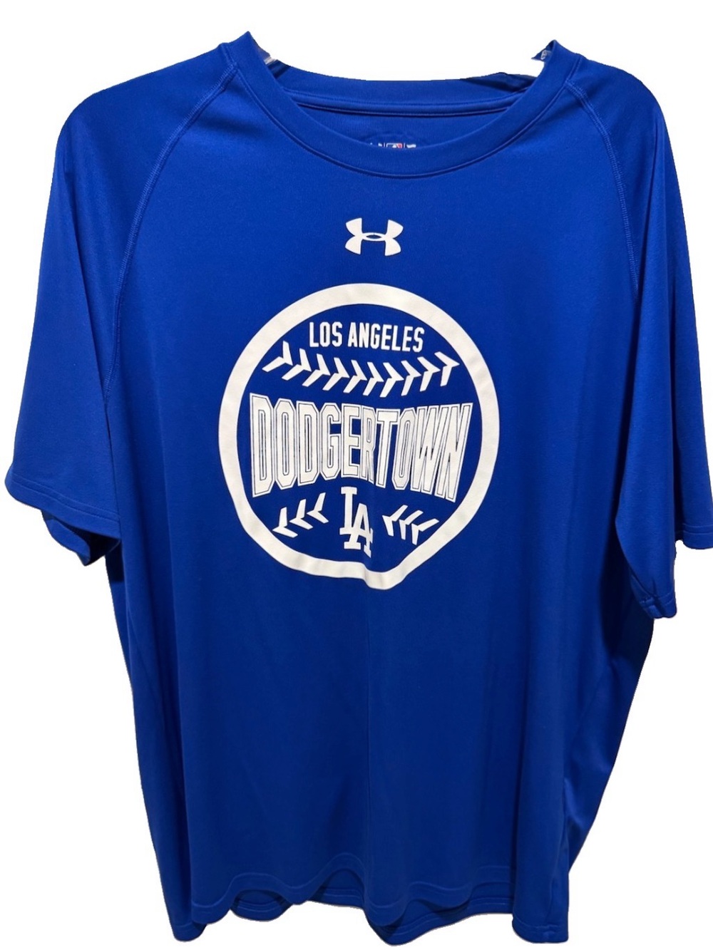 Under Armour LA Los Angeles Dodgers "Dodgertown" Performance T-Shirt Blue Men XL